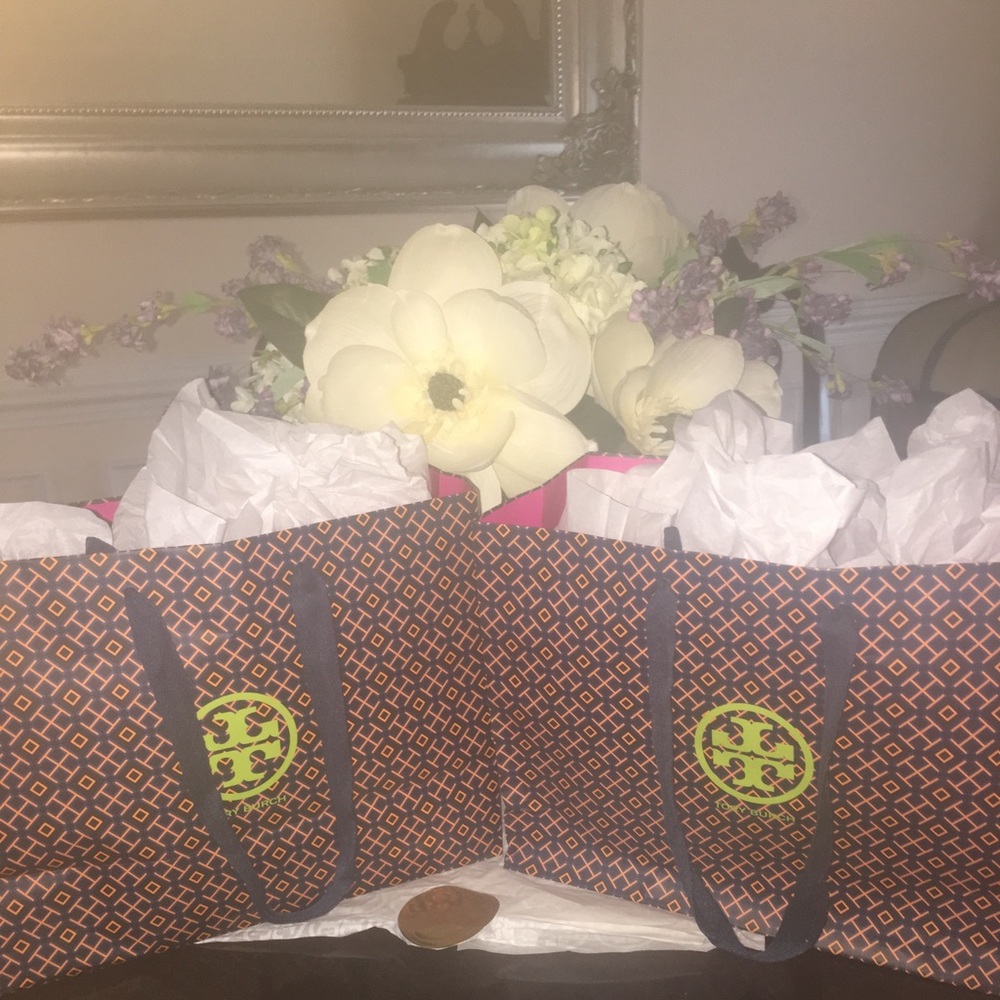 Two (2) Tory Burch Shopping Bags